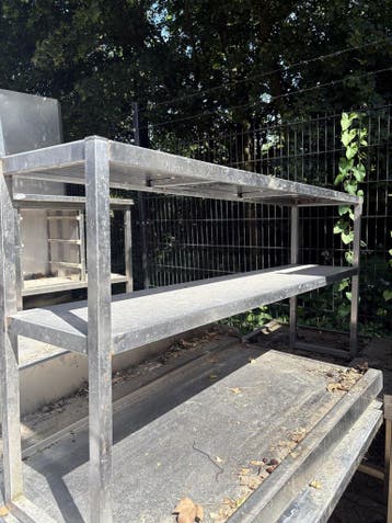 RVS Etagere 140 x 30 x 70cm (B x D x H) Wordt schoongemaakt, Ophalen of Verzenden