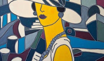 Patricia Kleyman (1965) - Elégante parisienne en