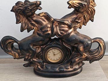 Pendule de cheminée - Céramique - 1950-1960 - Horloge