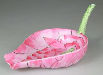 Porseleinen coupe - Lotus - Merk Poeme Chinois - Porselein,