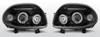 Koplampen Angel Eyes | Renault Clio 2 1998-2001 | zwart, Verzenden