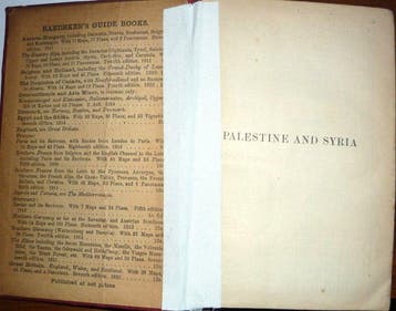 Karl Baedeker - Baedekers Palestine And Syria 1912 - 1912
