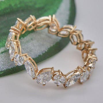 Zonder minimumprijs - Ring - 14 karaat Geel goud - 2.55ct., Nieuw