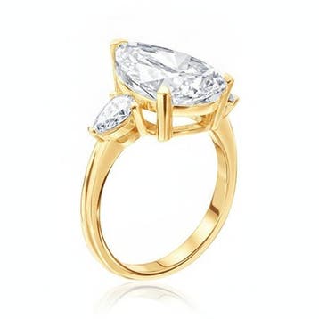 Bague de fiançailles - 14 carats Or jaune - 3.61ct. tw.
