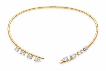 Collier ras du cou - 18 carats Or jaune - 1.73ct. tw.