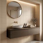 Vloertegel/Wandtegel Project Cerriva Beige M110 Mat 15x15, Doe-het-zelf en Bouw, Keramiek, Nieuw, Minder dan 20 cm, 10 m² of meer