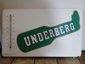 Underberg GmbH - Origineel jaren 30 reclamebord Underberg -
