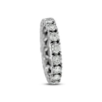 Sans prix de réserve - Bague déternité - 14 carats Or blanc