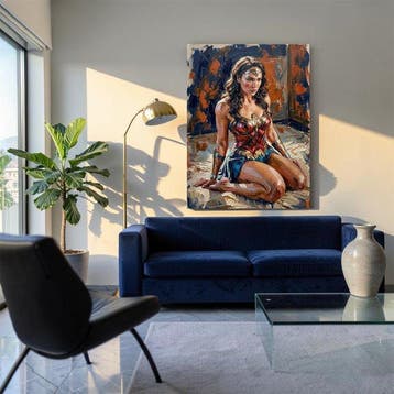 Naro - Canvas [XL] - Wonder Woman - Ritratto Eroico, Nieuw