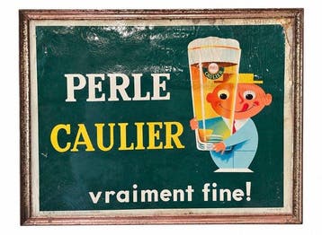 Perle Caulier - Perle Caulier echt fijn! 1950 - Reclamebord