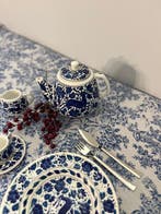 Tafelkleed Toile de Jouy voor grote tafels. Franse elegantie