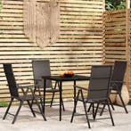 vidaXL 5-delige Tuinset zwart, Verzenden, Nieuw, Tuinset