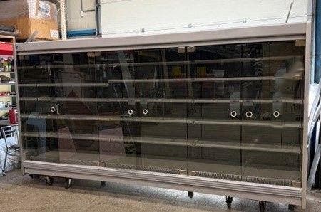 Wandkoeling met 6 deuren, B384 x D95 x H205cm, zonder motor, Elektronische apparatuur, Koelkasten en IJskasten
