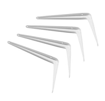 Set van 24 metalen plankendragers (type 1, 12.5x15 cm, wit), Doe-het-zelf en Bouw, Verzenden, Nieuw