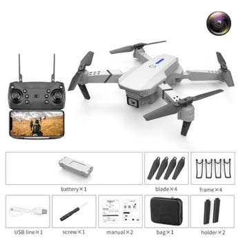 E88 Mini RC Drone met 4K Camera - WiFi Quadcopter met One, Verzenden, Nieuw