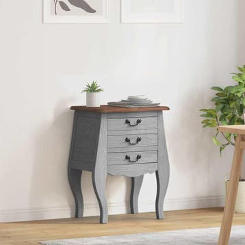 vidaXL Nachtkastje 48x35x64 cm massief mahoniehout, Huis en Inrichting, Slaapkamer | Nachtkastjes, Verzenden, Nieuw