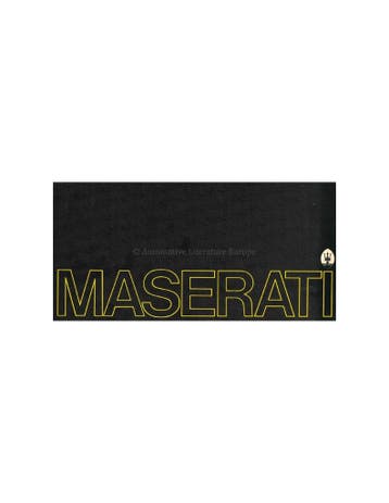 1973 MASERATI PROGRAMMA BROCHURE, Ophalen of Verzenden