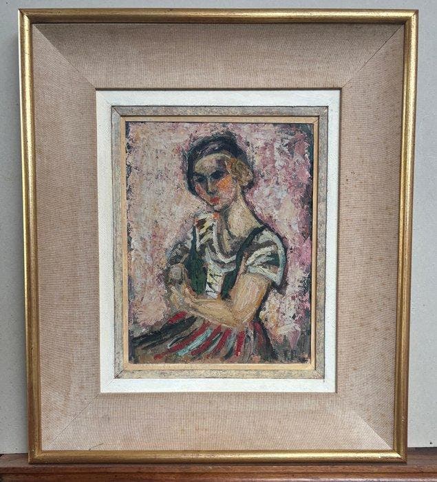 Georges Rouault (1817-1958), Toegeschreven aan - Portret, Antiquités & Art, Art | Peinture | Classique