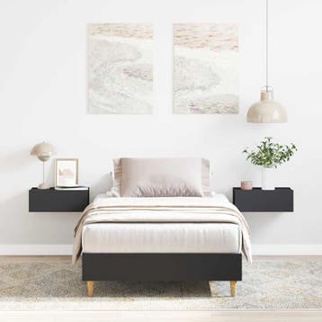 vidaXL Bedframe matras zonder matras 100x200 cm spaanplaat, Verzenden, Nieuw
