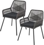 2dekans | Juskys – Kastos Tuinstoelen – Set Van 2 – 61 x 57, Ophalen of Verzenden
