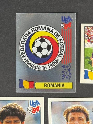 1994 Panini USA 94 World Cup, Romania: complete team #73/91, Nieuw