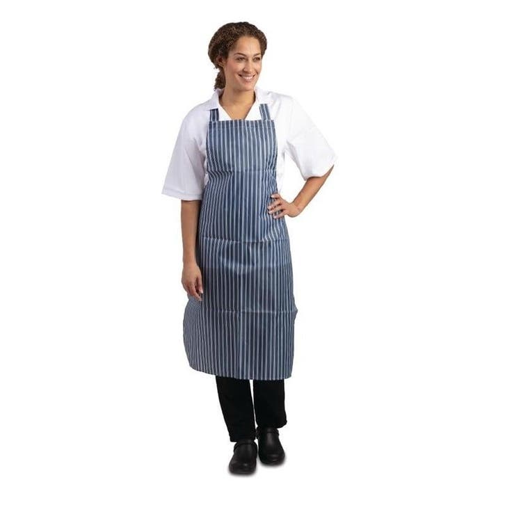 Whites waterdicht schort blauw-wit gestreept | Nylon |, Articles professionnels, Horeca | Équipement de cuisine, Envoi