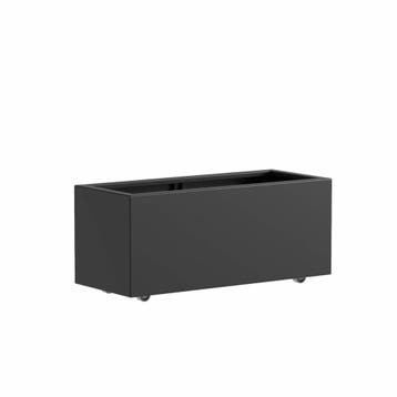 Aluminium plantenbak 120x50x50cm - Met wielen