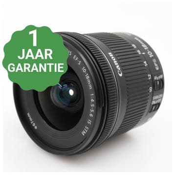 10% korting | Canon EF-S 10-18mm F/4.5-5.6 IS STM |, TV, Hi-fi & Vidéo, Verzenden