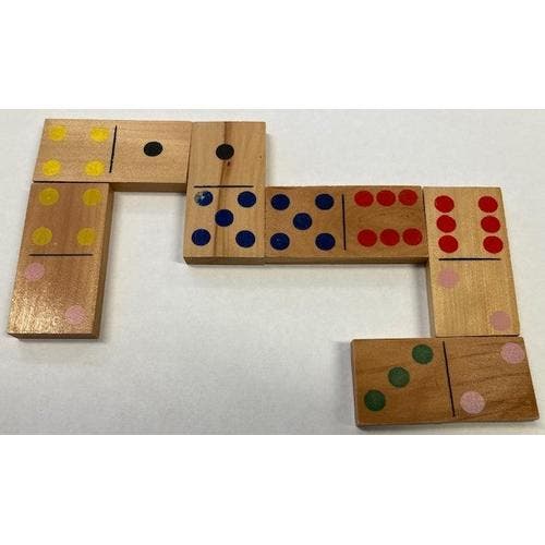 Domino in houten kist (24-delig), Livres, Livres scolaires, Envoi