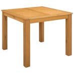 vidaXL Eettafel 90 x 90 x 75 cm Massief Eikenhout Naturel, Verzenden