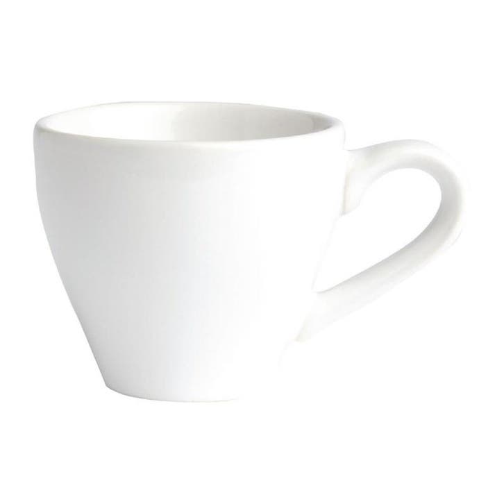 Espressokopjes | CAFÉ | Keramiek | Wit | 10cl | 12 Stuks |, Articles professionnels, Horeca | Équipement de cuisine, Envoi
