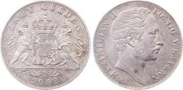 Duitsland Doppelgulden Bayern 1852 Maximilian Ii Koenig v..., Verzenden, België