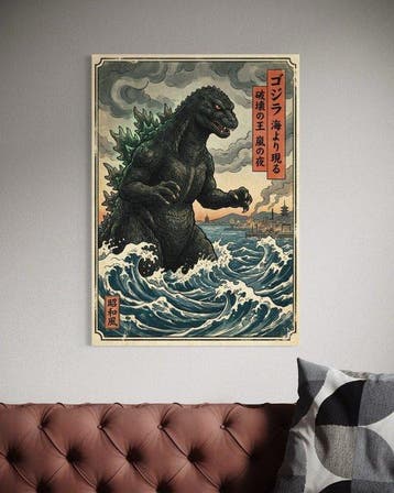 ANDSAL - Godzila - Ukiyo-e Special Limited Edition, Nieuw in verpakking