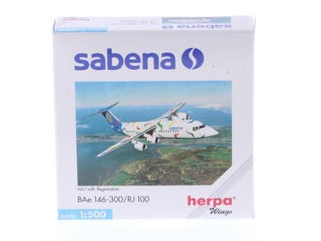 Schaal 1:500 Herpa 509619 BAe 146-300/RJ 100 Sabena 75 y..., Ophalen of Verzenden