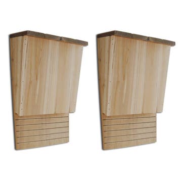 vidaXL Vleermuizenkasten 2 st 22x12x34 cm, Tuin en Terras, Verzenden, Nieuw