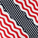 Haarband Bandana Zakdoek 55cm – USA Print – Rood Wit Blauw