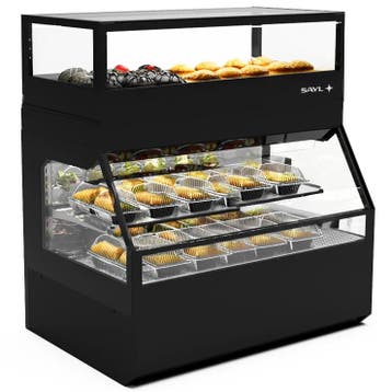 Wandmeubel (Gekoeld + Verwarmd) | INTEGRA COMBI | Zwart |, Verzenden, Nieuw in verpakking