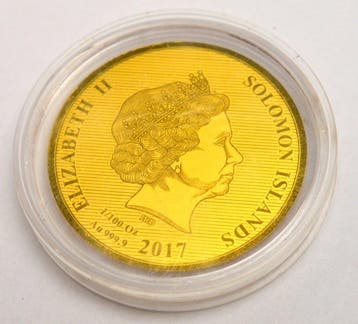 Îles Salomon. 10 Dollars 2017 Double Eagle 1/100oz (.999)
