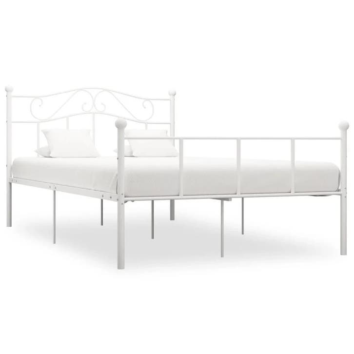 Bedframe Metaal Wit 160x200 | Retour Deal | 42% Korting!, Maison & Meubles, Chambre à coucher | Lits, Envoi