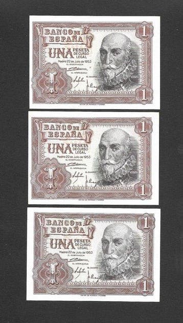 Spanje. - 16 Banknotes - various dates (Zonder minimumprijs)
