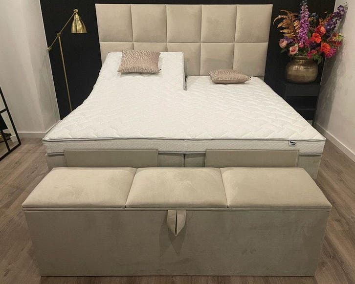 Boxspring Lucca Elektrisch - 140 x 200, Huis en Inrichting, Slaapkamer | Boxsprings