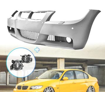 PARE CHOCS BMW E90 E91 05-08 LOOK M PDC + ANTIBROUILLARD, Autos : Pièces & Accessoires, Verzenden