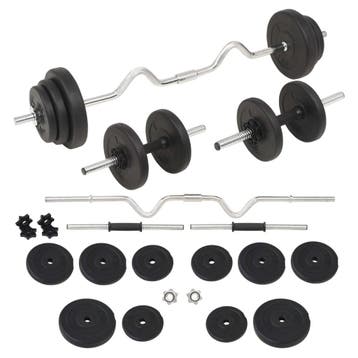 vidaXL Halterset 30 kg, Verzenden, Nieuw
