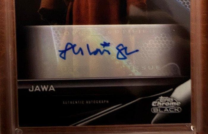 Topps - 1 Graded card - Star Wars Gesigneerde kaart - AI, Collections, Collections Autre
