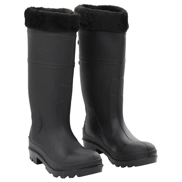 vidaXL Regenlaarzen met verwijderbare sokken maat 39 PVC, Watersport en Boten, Hengelsport | Algemeen, Nieuw, Verzenden