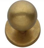 Intersteel Voordeurknop Bolrond Ø50/66 mm messing getrommeld, Ophalen of Verzenden, Nieuw