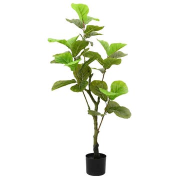 vidaXL Kunstficussenboom 30 blaadjes 125 cm groen, Verzenden