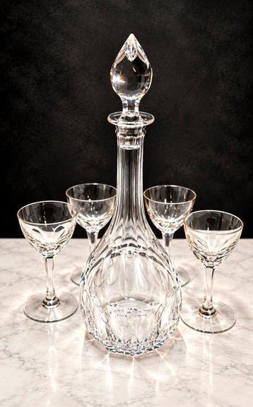 Val Saint Lambert - Service à boisson - cristal taillé -, Antiquités & Art