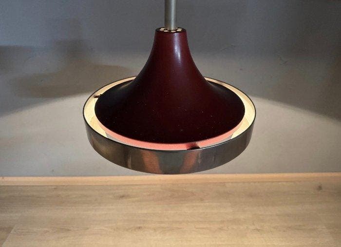 Lamp - Metaal - Mid-Century hanglamp, Antiek en Kunst, Antiek | Verlichting