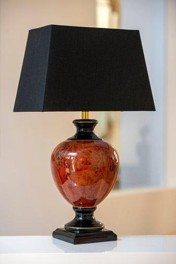 Louis Drimmer - Lampe de table - Céramique et accents dorés